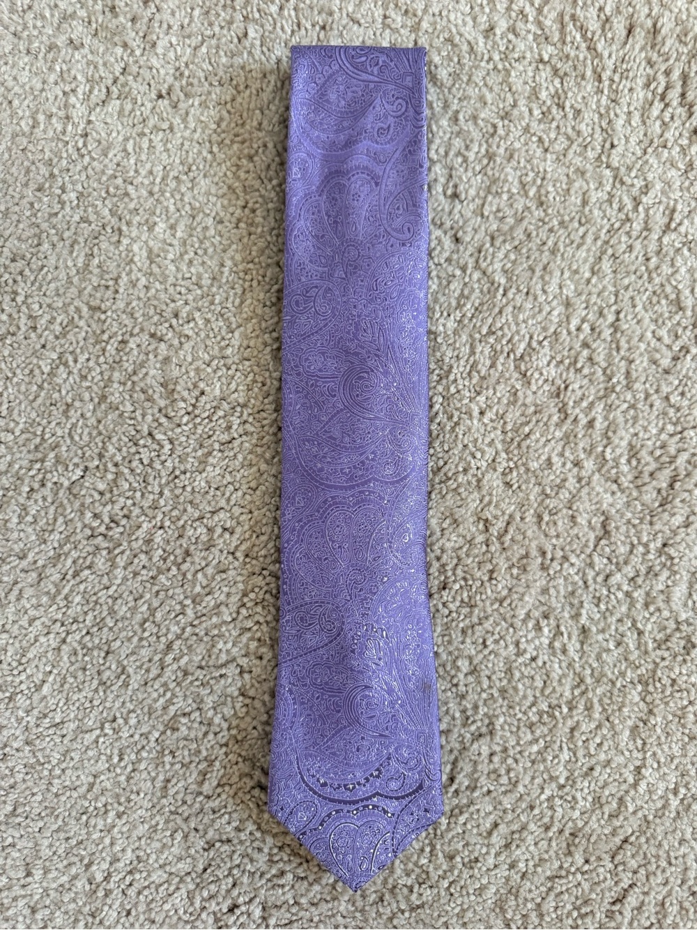 Michael Kors Lavender Paisley Silk Tie